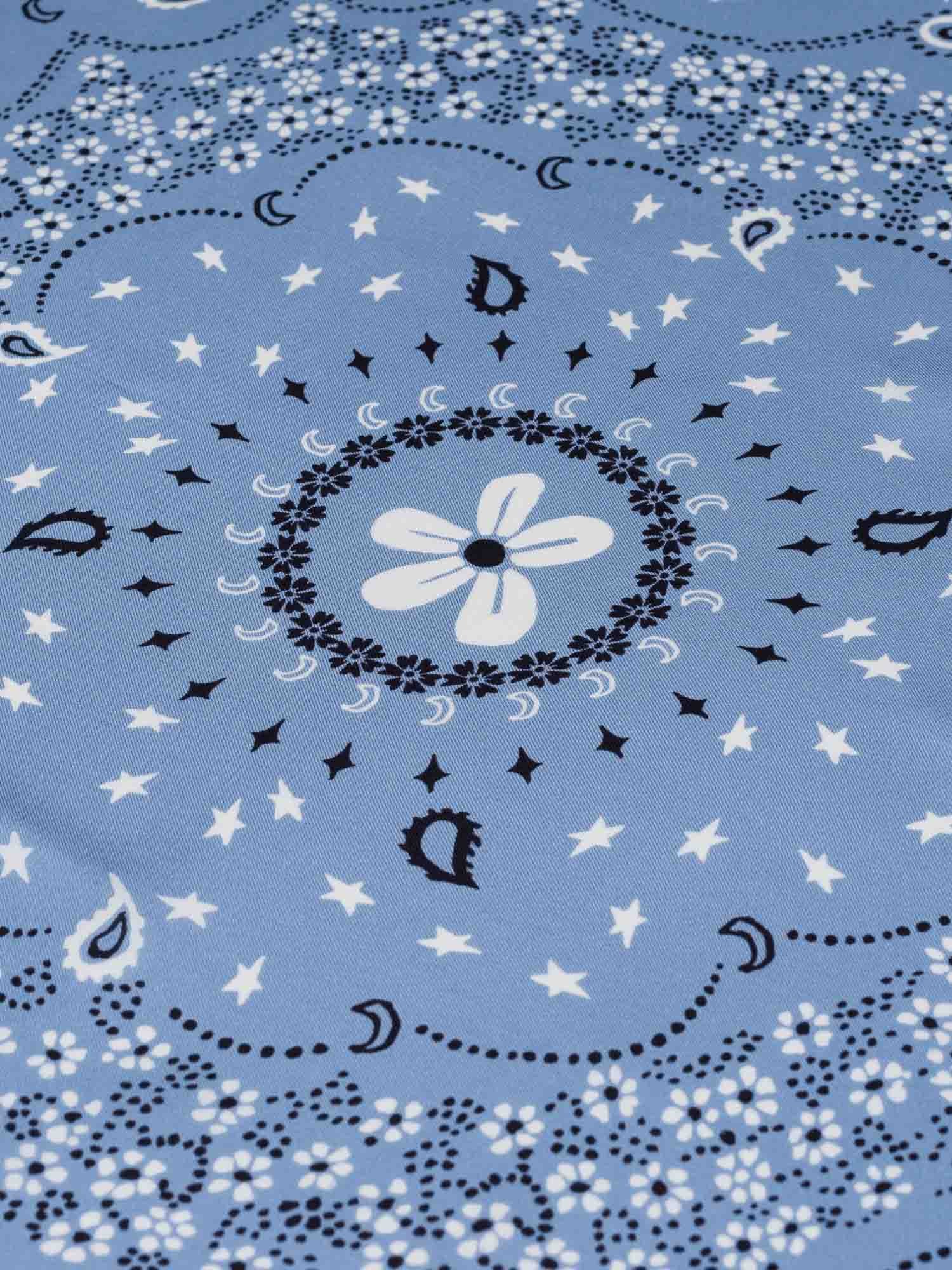 Bandana Classique en Soie - CHAMBRAY - Grand Modèle - Image 4