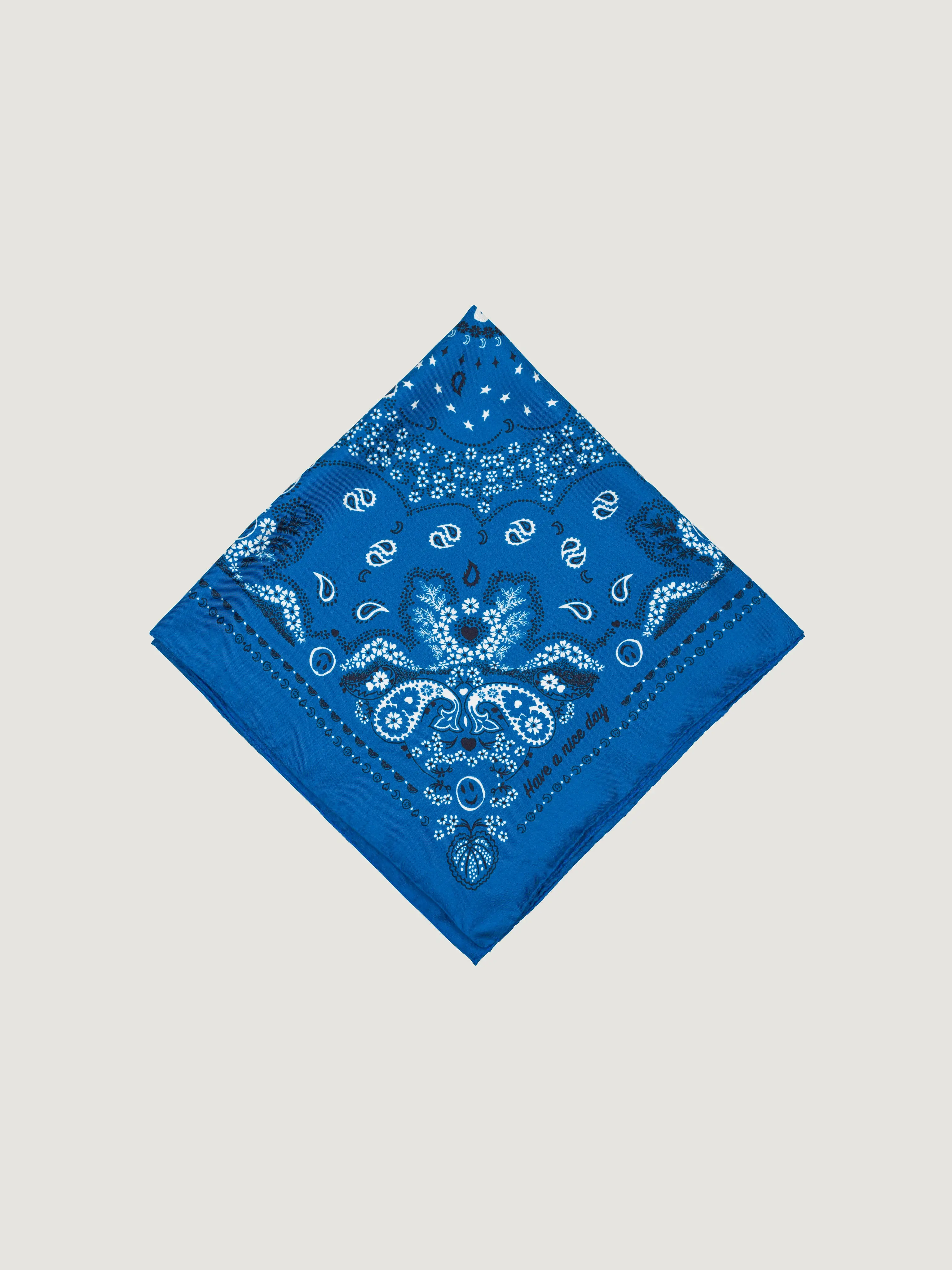 Bandana Classique en Soie - PÉTROLE - Petit Modèle - Image 3