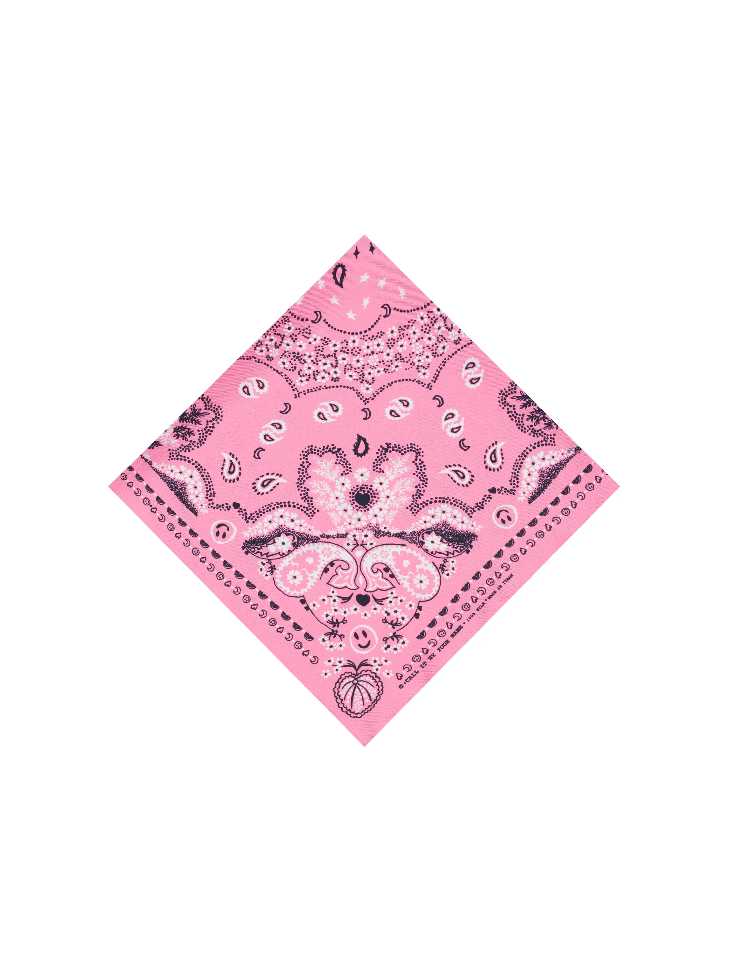 Bandana Classique en Soie - ROSE - Petit Modèle - Image 3