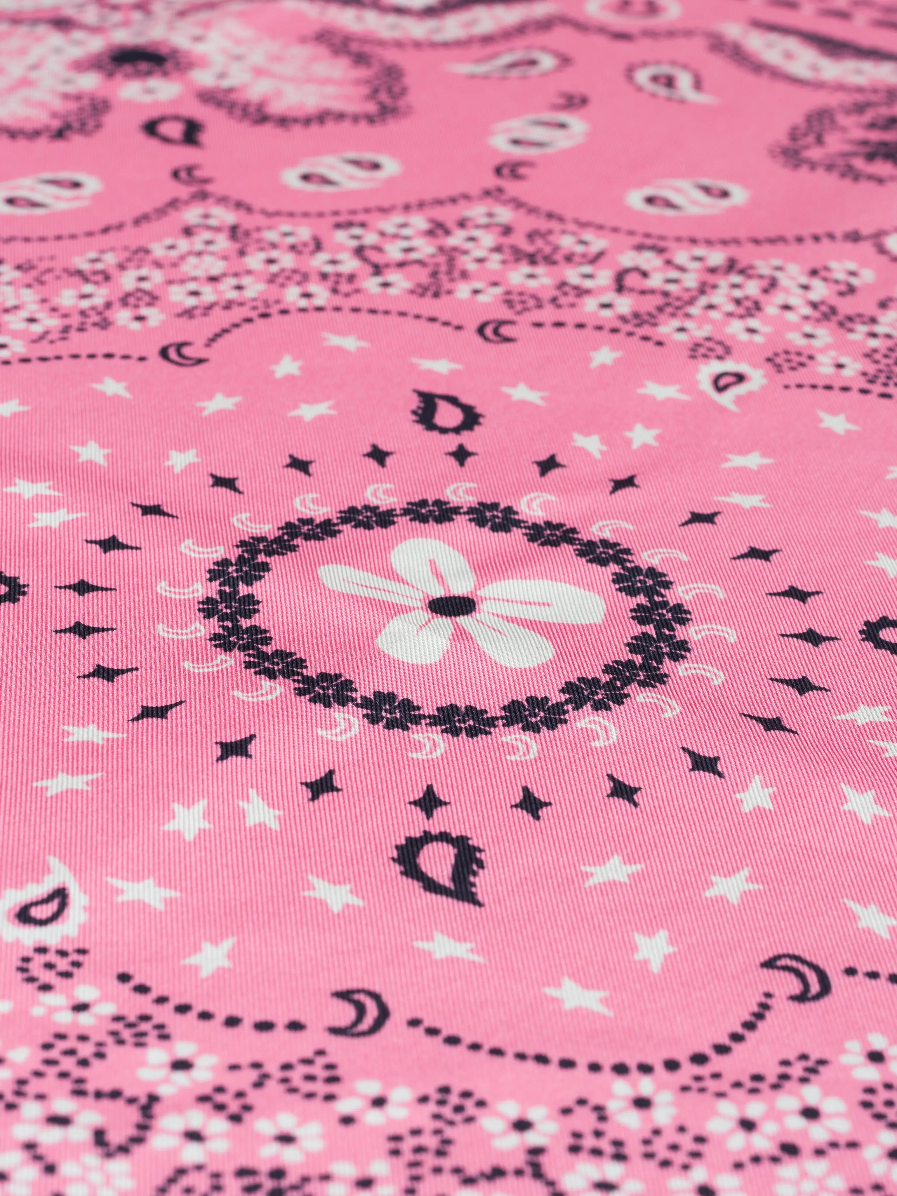 Bandana Classique en Soie - ROSE - Petit Modèle - Image 4