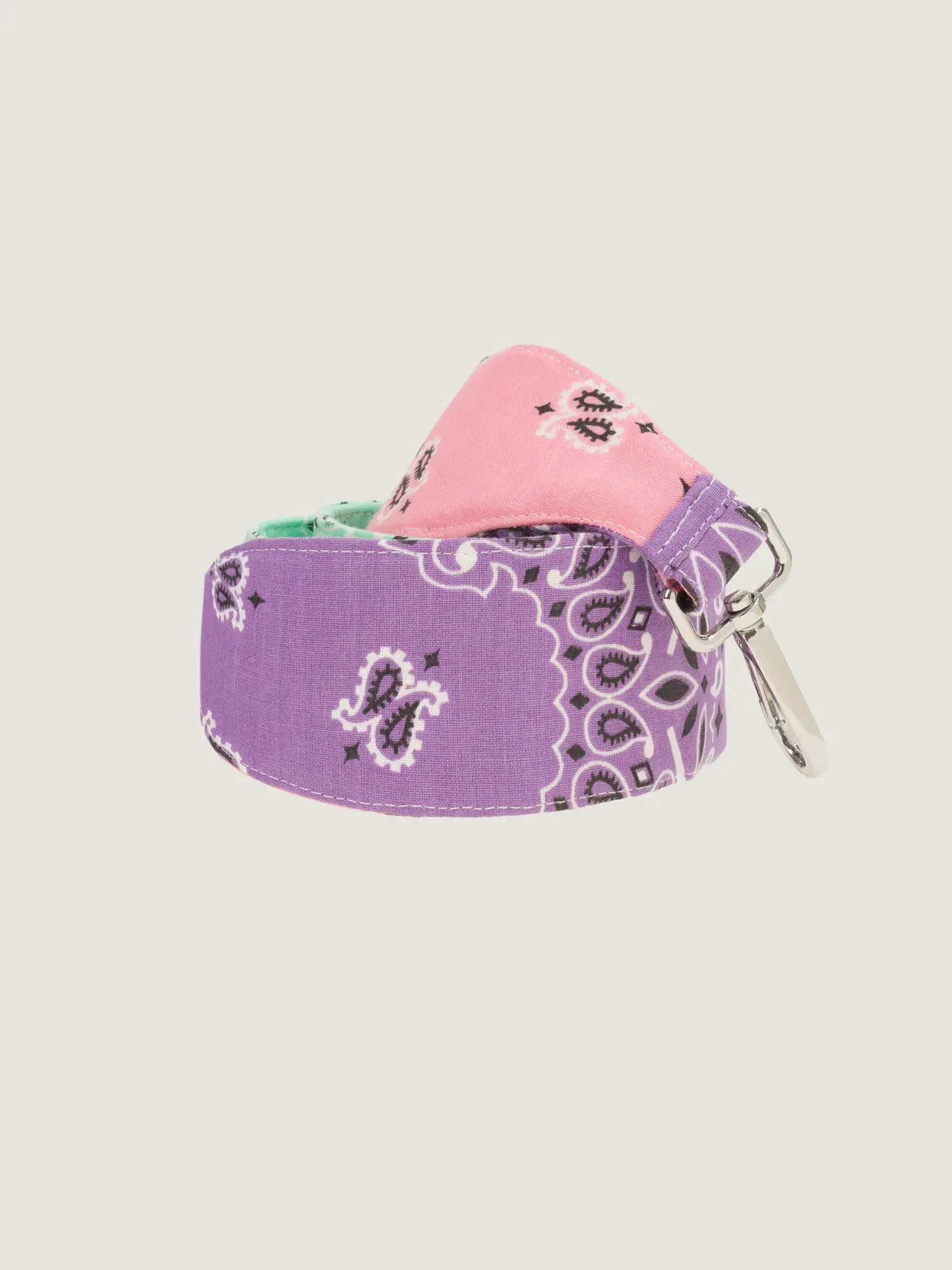 Grande Bandoulière - Mint / Pale pink / Lilas - Tricolore - Image 3