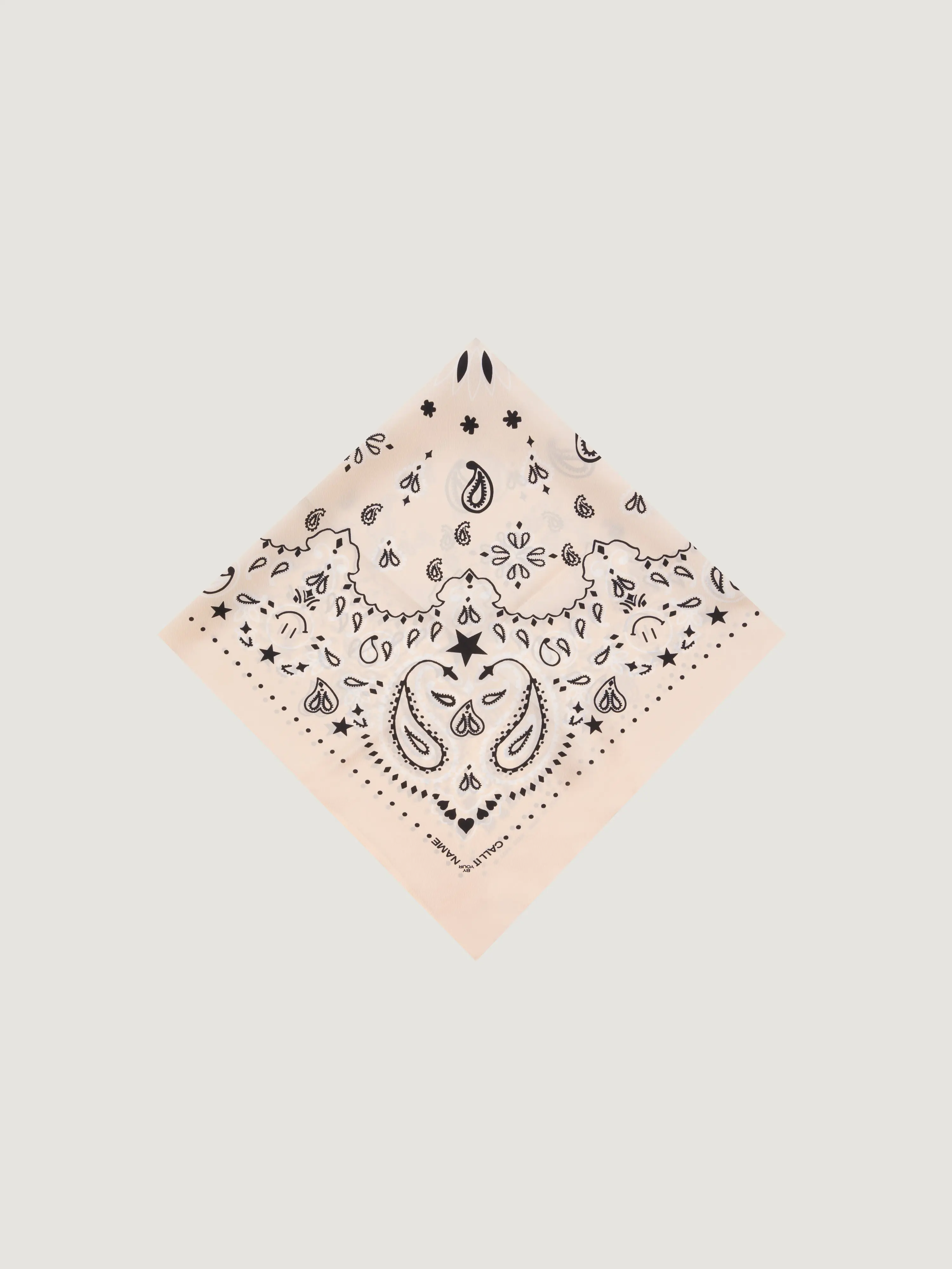 Bandana en Soie - STAR - ÉCRU - Grand Modèle - Image 3