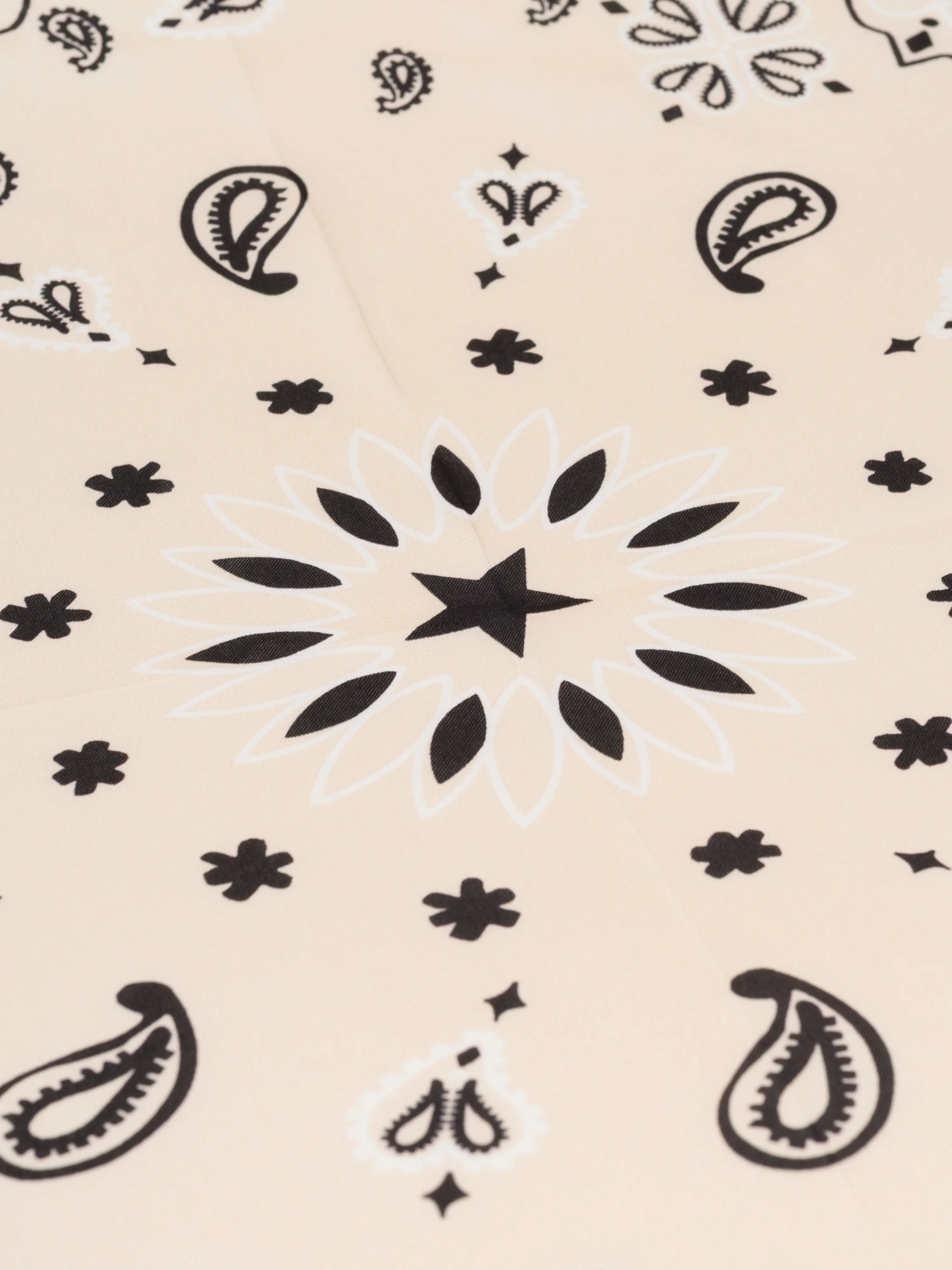 Bandana en Soie - STAR - ÉCRU - Grand Modèle - Image 4