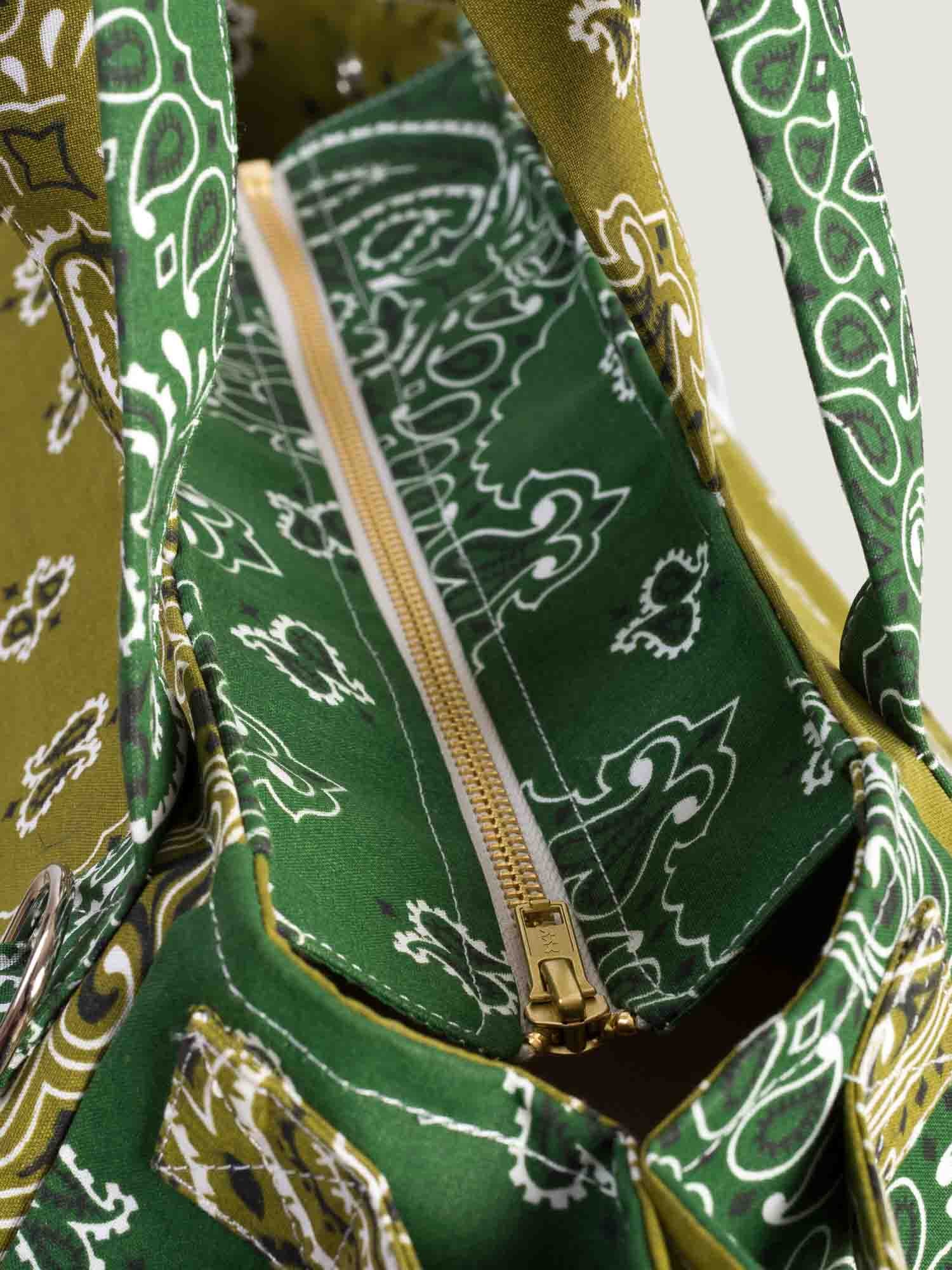 Sac Trapèze - Bronze / Vert Week-end - Image 4