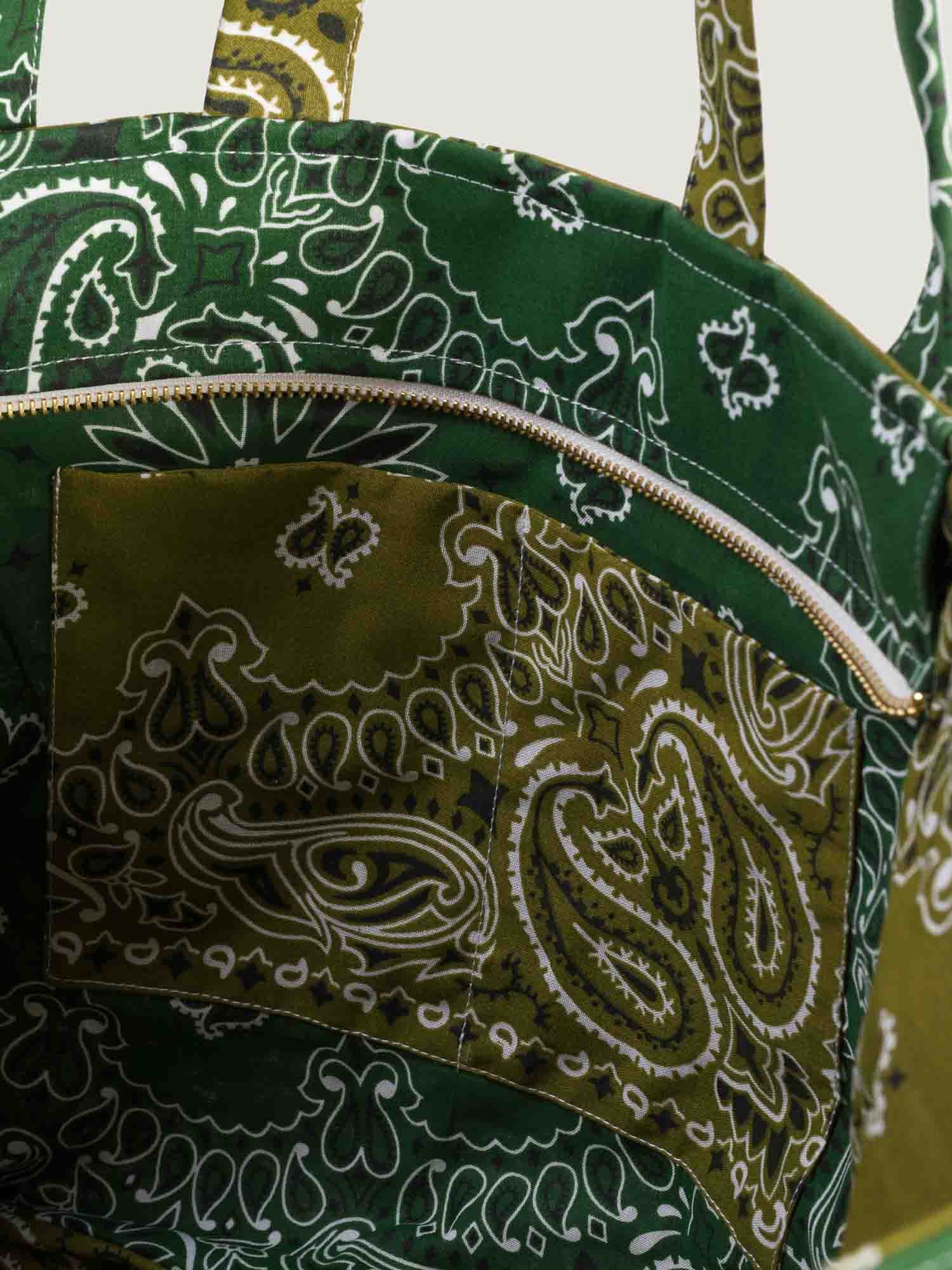 Sac Trapèze - Bronze / Vert Week-end - Image 6