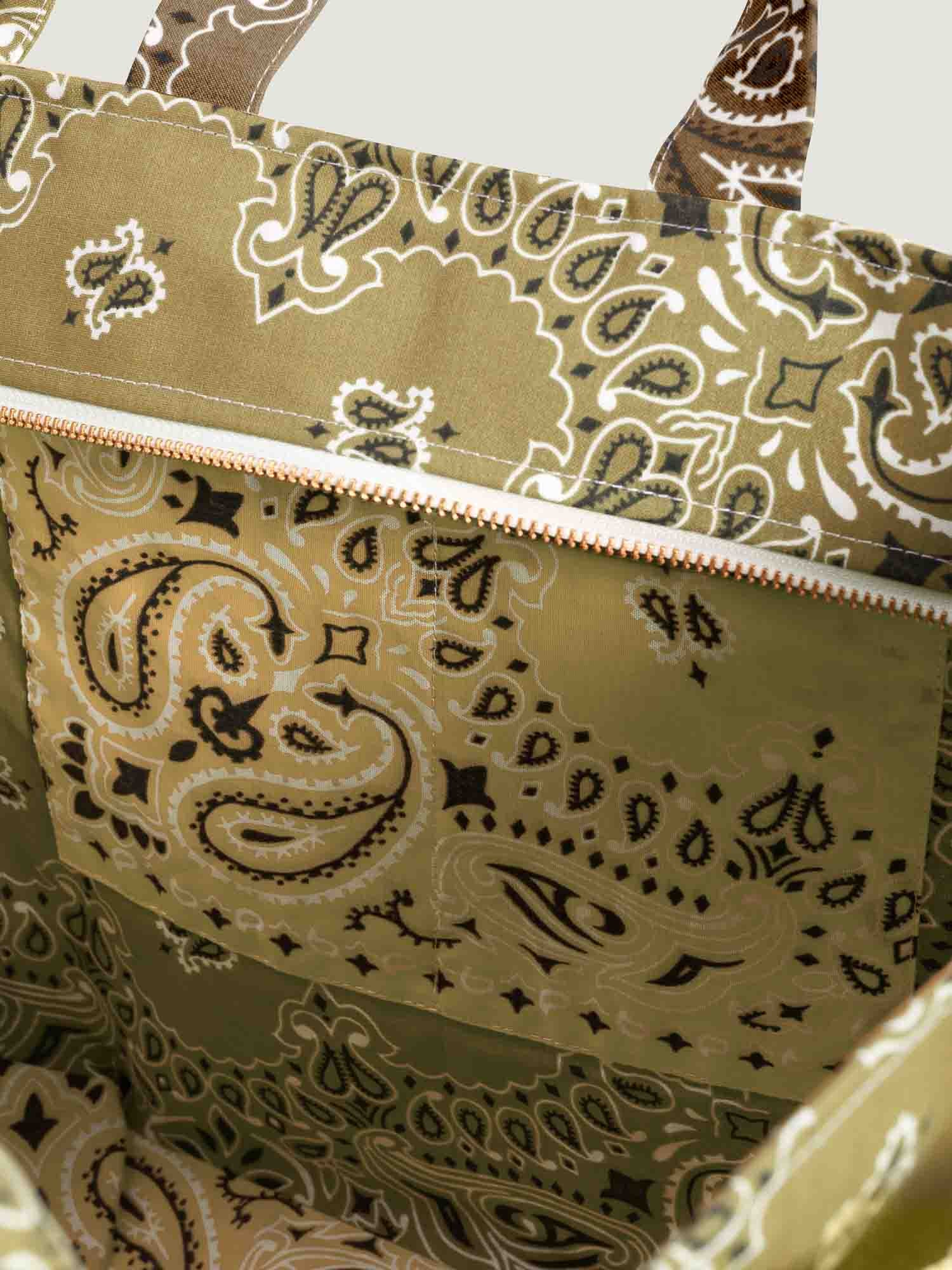 Sac Trapèze - Marron / Beige - Image 4