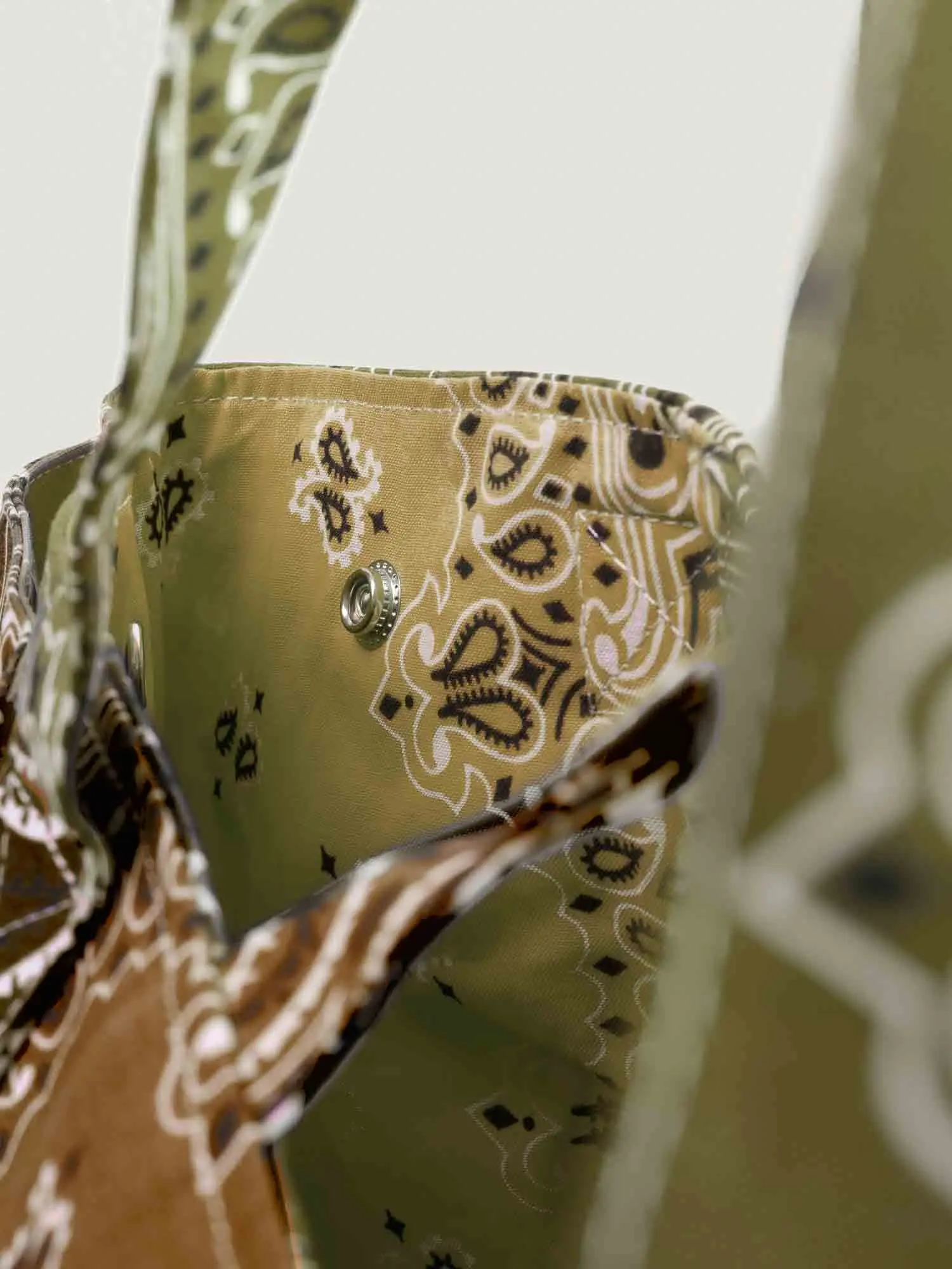 Sac Trapèze - Marron / Beige - Image 5