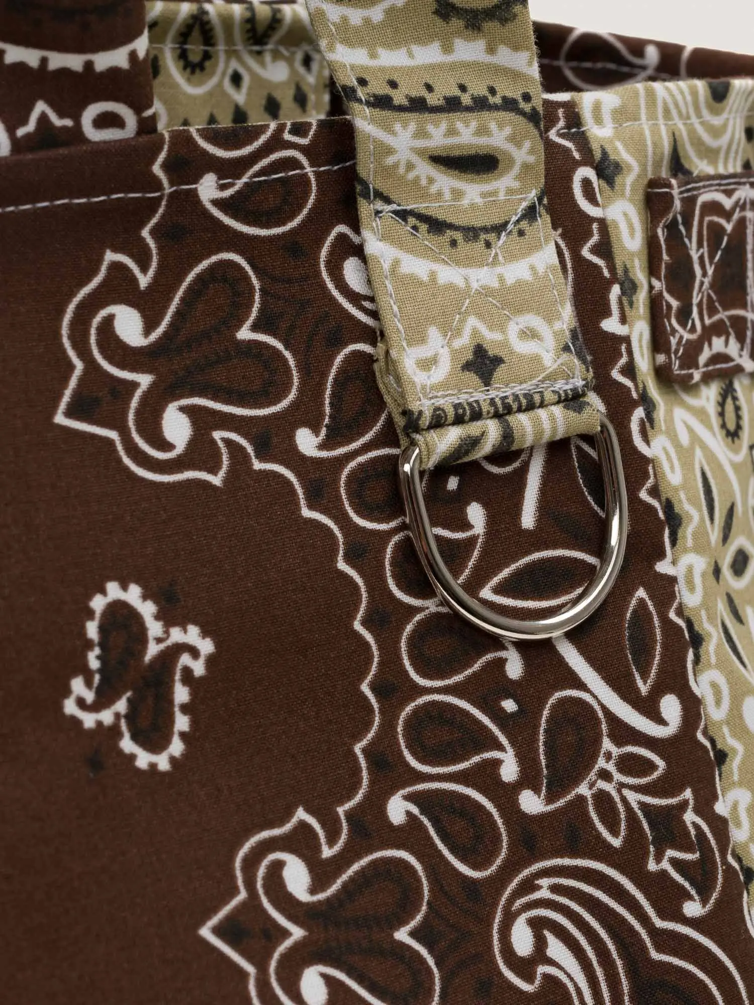 Sac Trapèze - Marron / Beige - Image 7